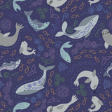 Iona | Lewis and Irene | A479.3 North Seas on Dark Blue (Copper Metallic) | 0.7m Remnant Iona | Lewis and Irene | A479.3 North Seas on Dark Blue (Copper Metallic) | 0.7m Remnant
