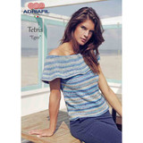 Egeo Pullover/Top Knitting Pattern | Adriafil Tetris 4 Ply | Digital Download - Main image