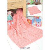 Baby Blanket Knitting Pattern | Sirdar Snuggly DK 4528 | Digital Download - Main Image