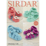 Sandals Knitting Pattern | Sirdar Snuggly DK 4752 | Digital Download - Main Image