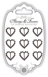 Diamante Heart Buckles | Always & Forever | Craft Consortium