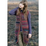 Winona Gilet Jacket Knitting Pattern | Adriafil Mistero Chunky Knitting Yarn | Free Digital Downloadable Pattern - Main image
