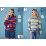 King Cole Double Knit Pattern for a Ladies DK Jumpers | Pattern No. 5647