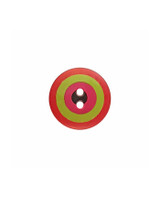 Kaffe Fassett Target Buttons | Red / Green / Pink / Purple | 20mm (300984)