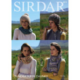 Accessories Knitting Pattern | Sirdar Tundra Super Chunky 8072 | Digital Download - Main Image