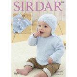 Children's Sweater, Helmet, Bootees and Blanket Knitting Pattern | Sirdar No. 1 DK 4848 | Digital Download - Main Image