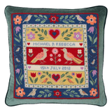 Love Birds Cushion Tapestry Kit | 13" x 13" (33cm x 33cm) | Jolly Red - Main Image