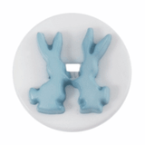 14mm Blue Bunny Shank Buttons | ABC Buttons 