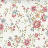 Promenade | 3 Sisters | Moda Fabrics | 44281-11 | Tea Rose Floral, Cloud