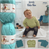 Childrens Sweater, Slipover and Cardigan Knitting Patterns | 12 ins - 20 ins |premature Peter Pan Dk PP024 - Main Image