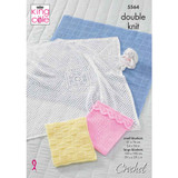 Baby Blankets Crochet Pattern | King Cole Comfort DK 5564 | Digital Download - Main Image