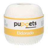 Anchor Puppets Eldorado 50g Crochet Yarn 16 Tkt | 7001 White