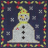 DMC | Cross Stitch Kit | Christmas Mini Kit | Jolly Snowman DMC | Cross Stitch Kit | Christmas Mini Kit | Jolly Snowman