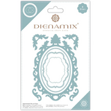 Dienamix | Craft Consortium | A5 Ornate Oval Frame Cutting Die Dienamix | Craft Consortium | A5 Ornate Oval Frame Cutting Die