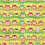 Friendly Forest 2014 Fabric Collection & Panel | SPX Fabrics | Owls on Branches