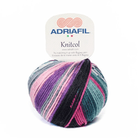 Adriafil Knitcol DK Self Patterning Merino Yarn, 50g Balls | 71 Chargil Fancy