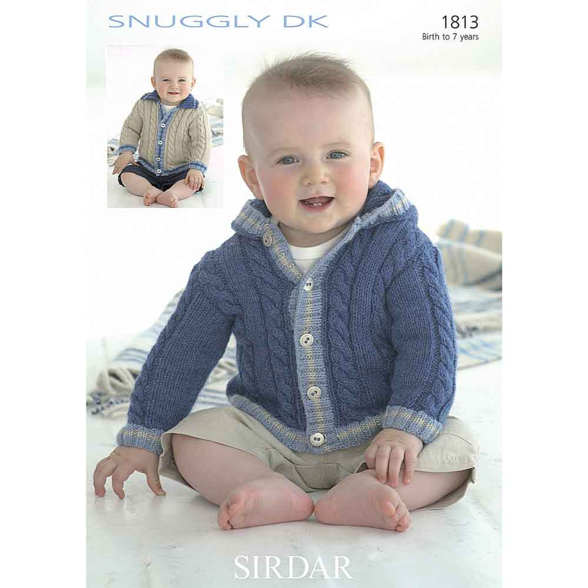 Baby/Boys Jackets Knitting Pattern | Sirdar Snuggly DK 1813 | Digital ...