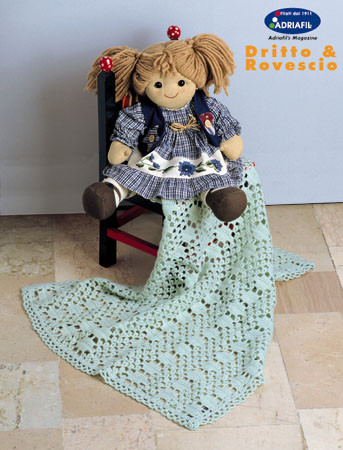 Flower Baby Blankets (Knit & Crochet) Adriafil Dolcezza Baby 3Ply