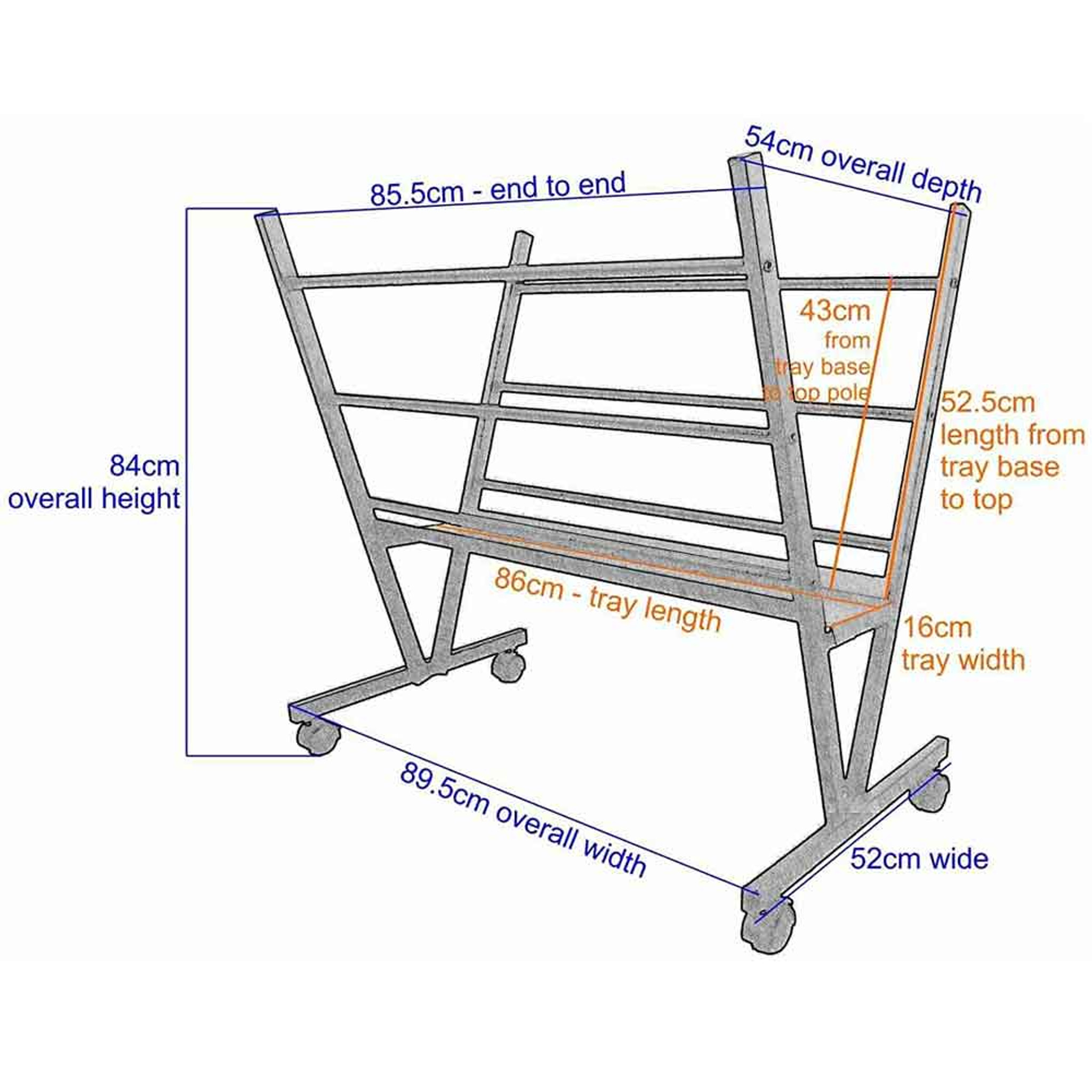 Creative Mark Folding Wood Large Print Rack - Perfect for Display of Canvas, Art