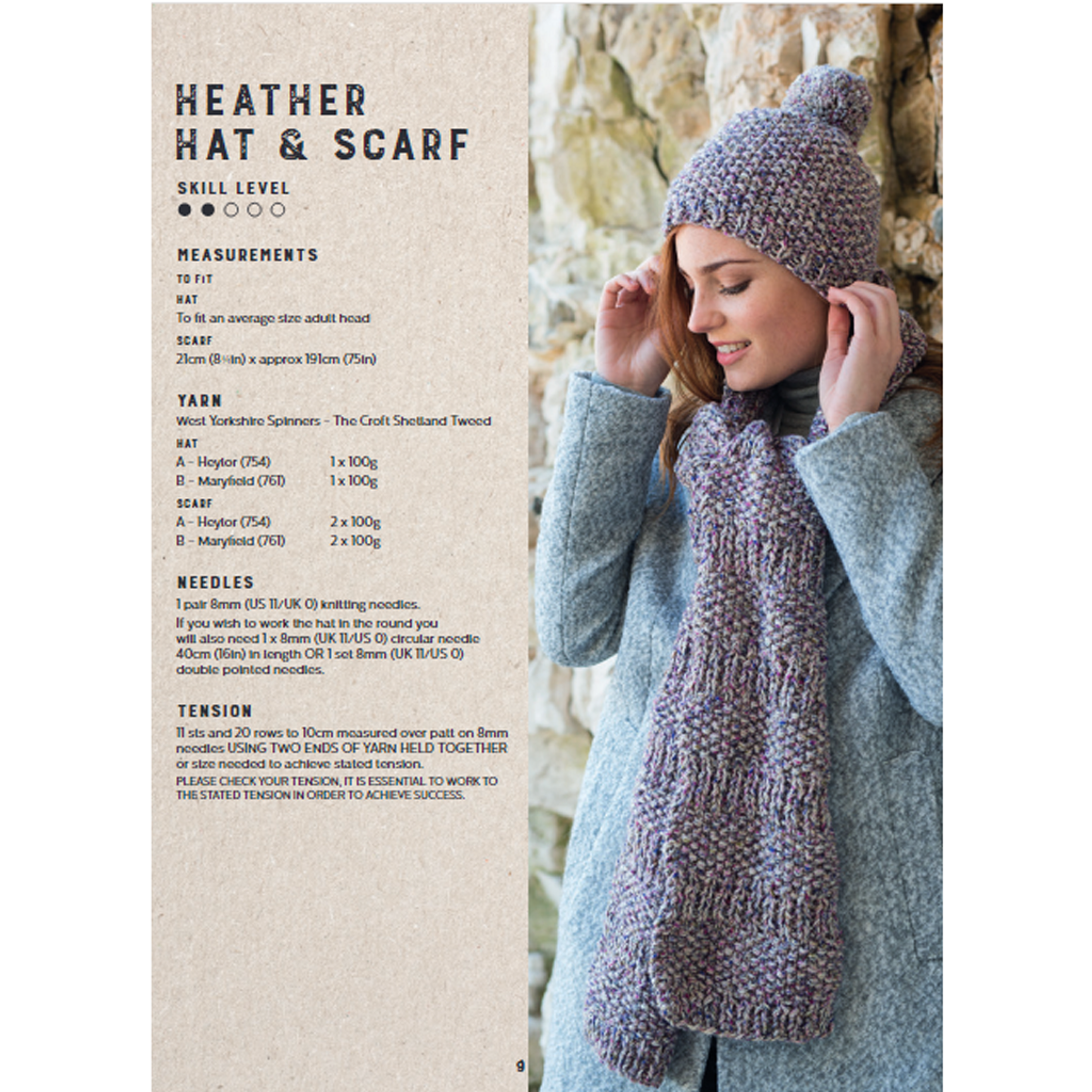 Free Scarf And Beanie Knitting Pattern For Women
