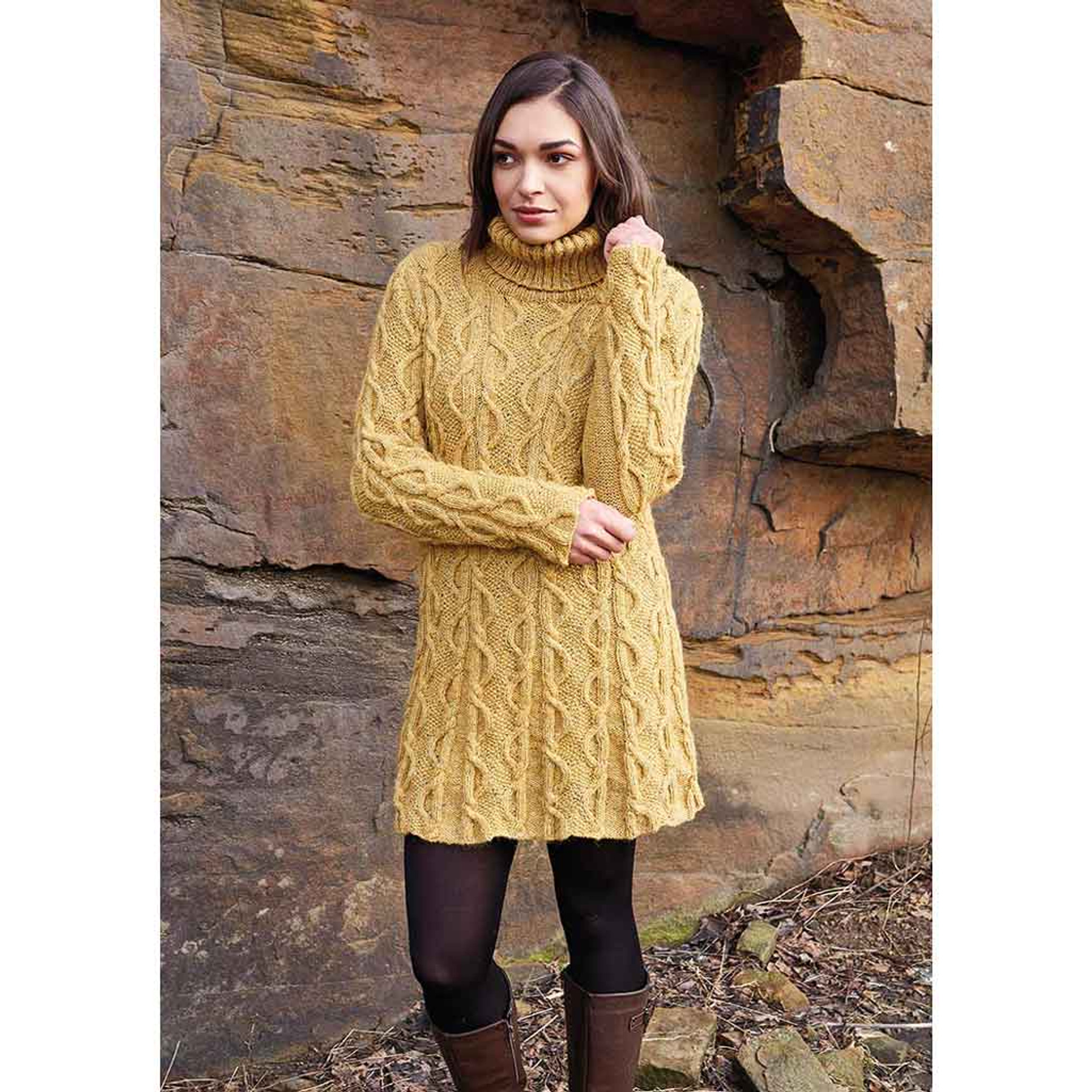 Rowan Bell Jumper Dress PDF Pattern, Felted Tweed | Outback Yarns