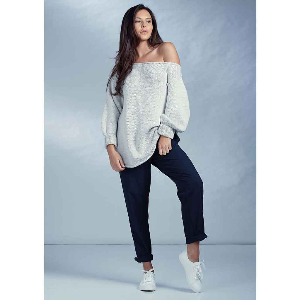 Rowan Off Shoulder Sweater PDF Pattern 