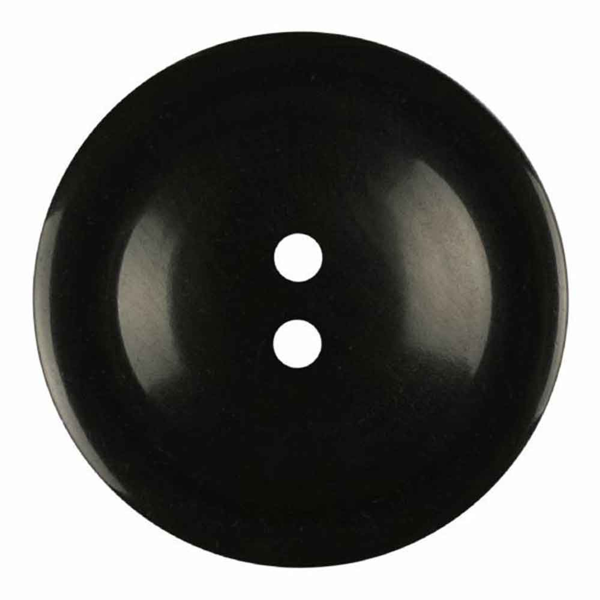 Dill Buttons Simple Black Button 23 mm Outback Yarns