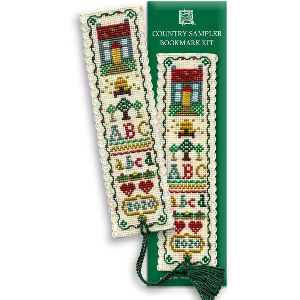 Textile Heritage Cross Stitch Kits Bookmarks Country House