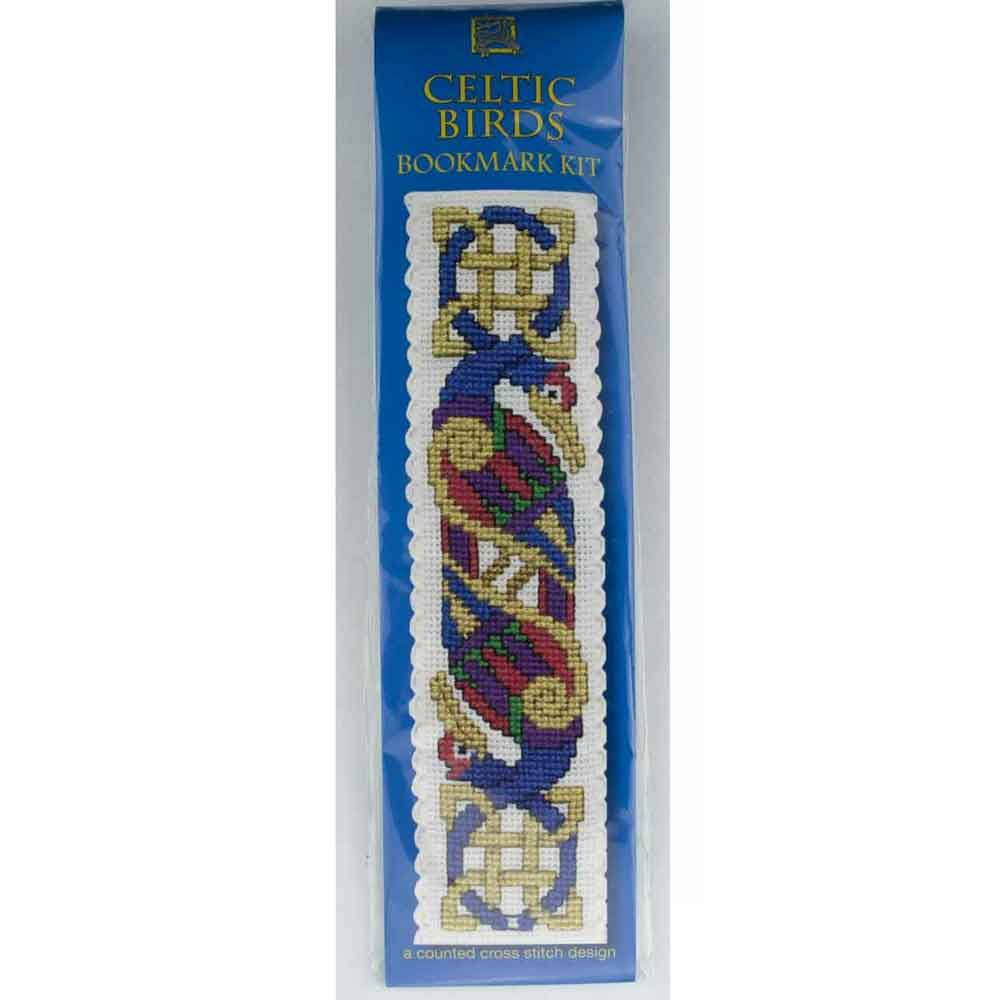 Textile Heritage Cross Stitch Kits Bookmarks Celtic Birds