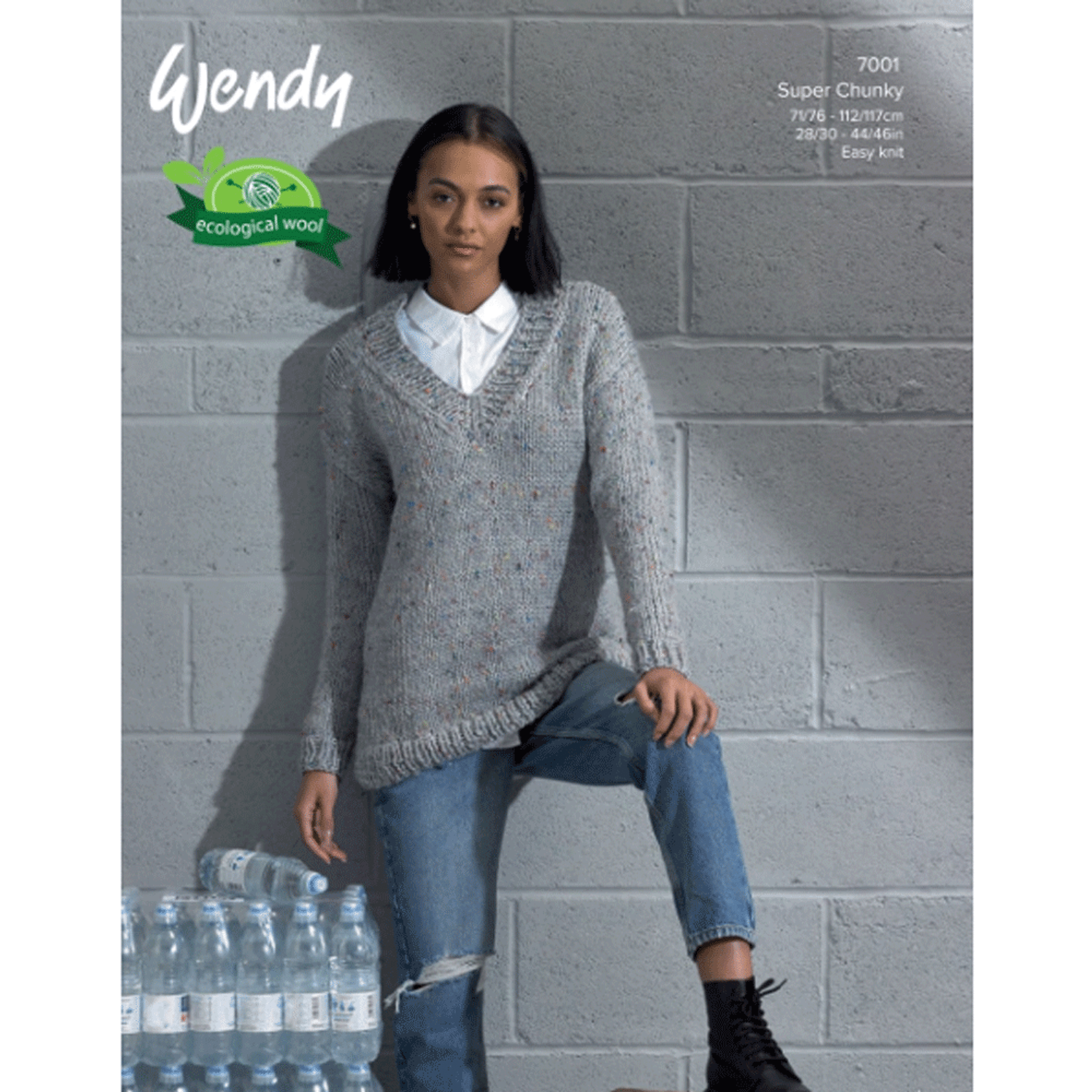 knitting pattern v neck sweater
