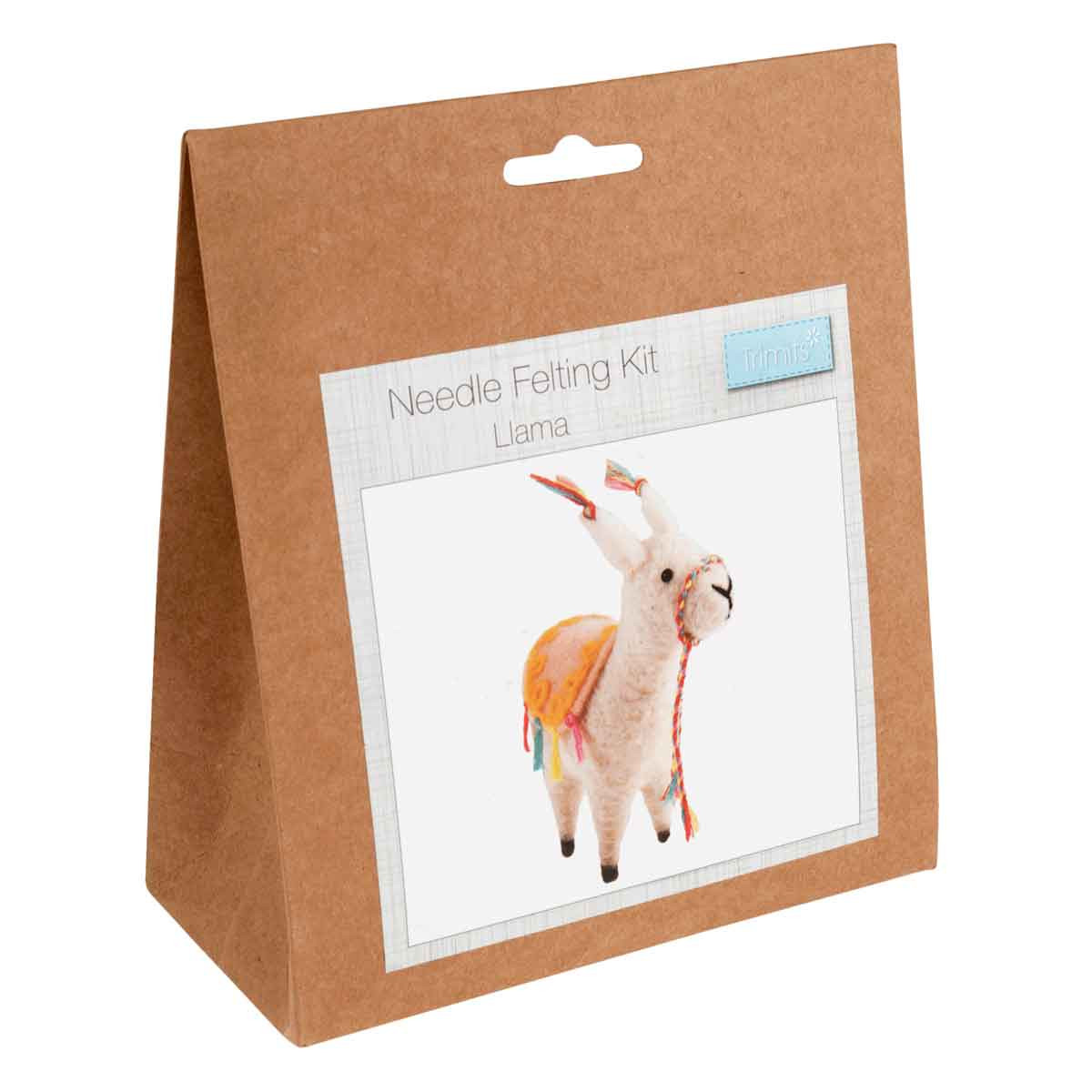Trimits Needle Felting Kit Llama Outback Yarns