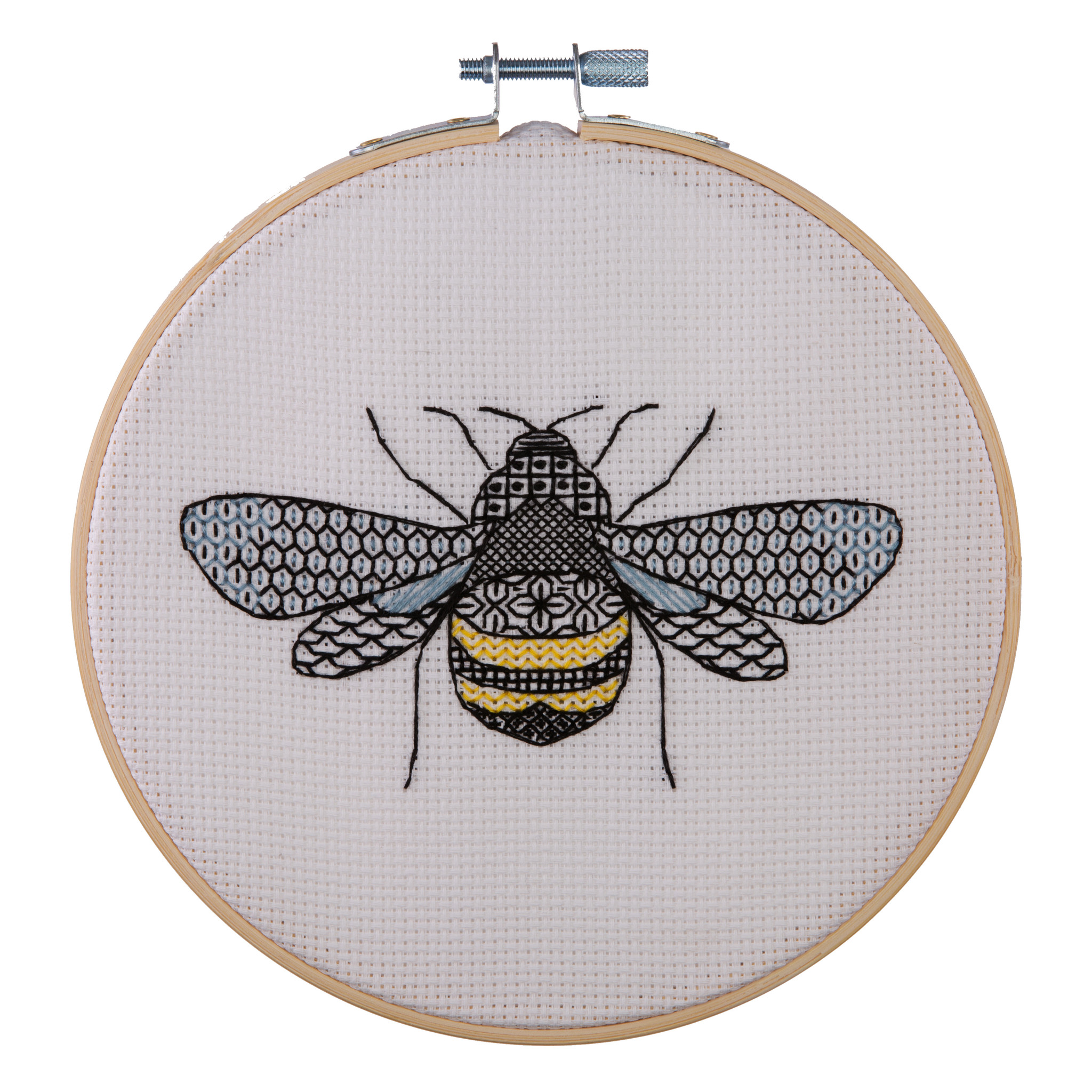 Anchor Blackwork Embroidery Kit Bee Intermediate Level Outback Yarns