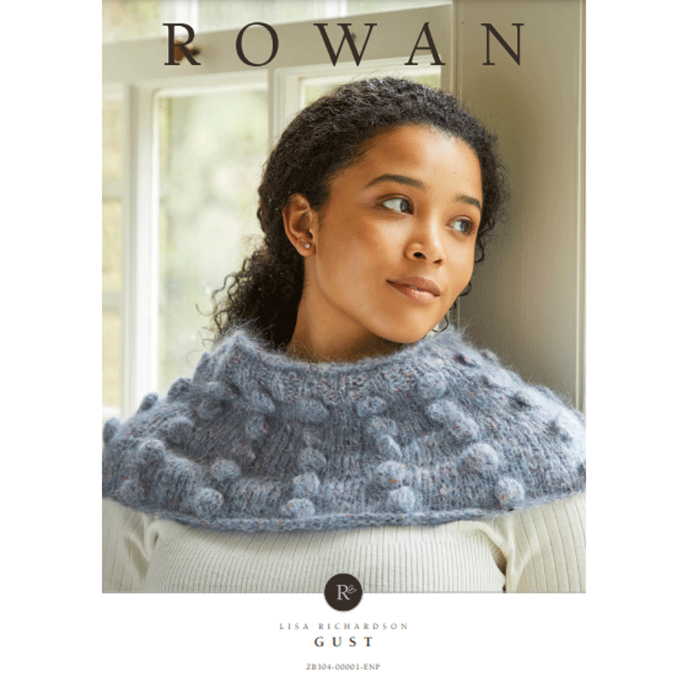 Rowan Women's Gust Cowl Knitting Pattern using Tweed Haze Outback Yarns