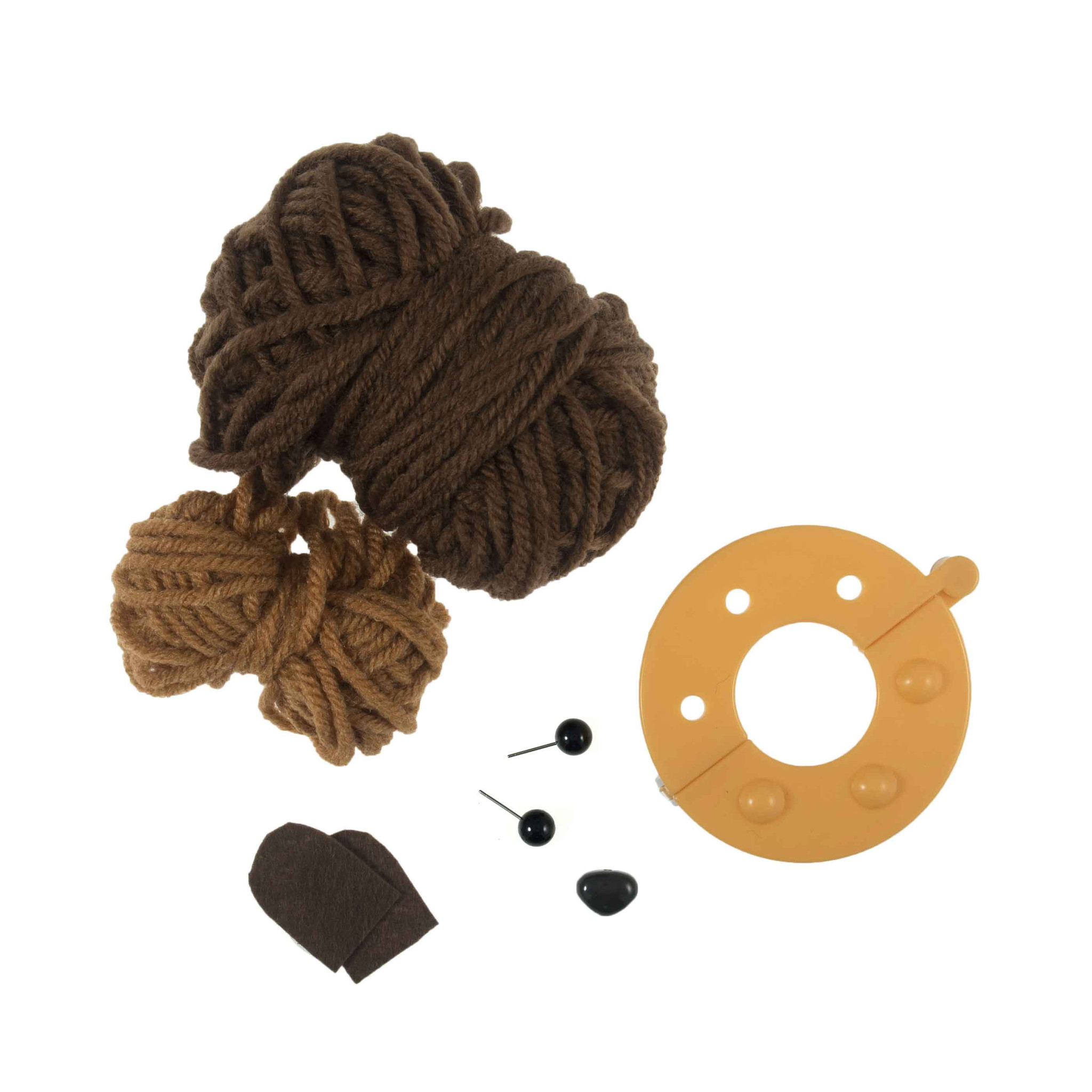 Bear Pompom Kit Trimits Outback Yarns