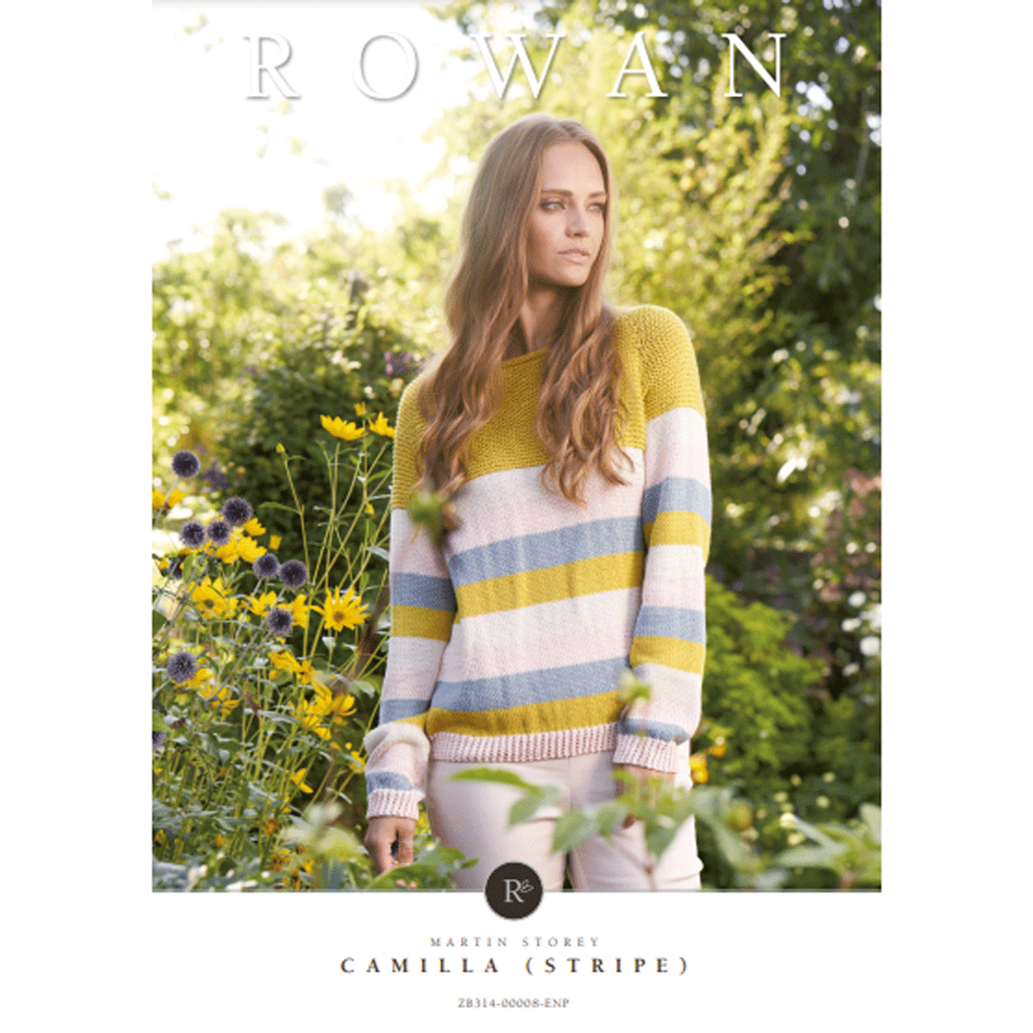 Rowan Women's Camilla Striped Sweater Knitting Pattern using Summerlite ...