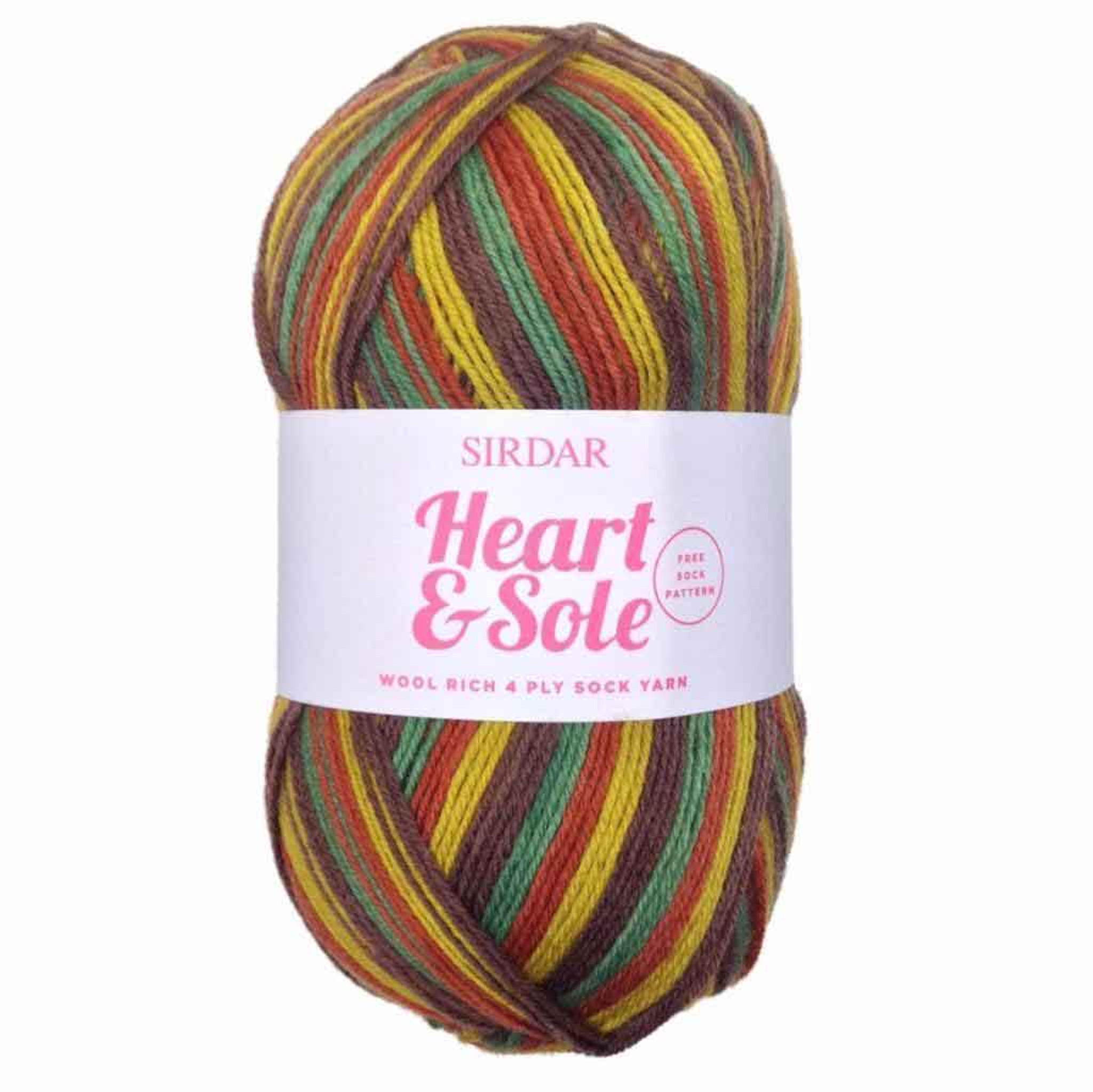 SIRDAR Heart /& Sole Wool Rich 4 Ply Sock Yarn Color 165