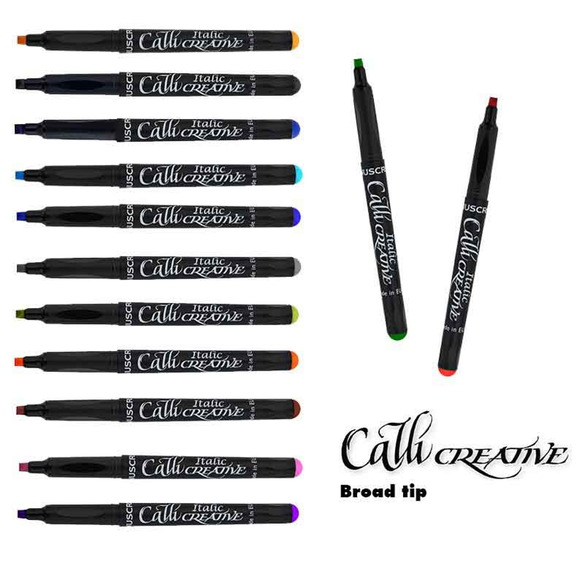 Manuscript CalliCreative Italic Calligraphy Marker Set 12 Colors