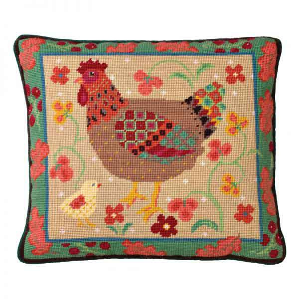 Old English Hen Tapestry Kit 14"x16" (35cm x 40cm) Jolly Red
