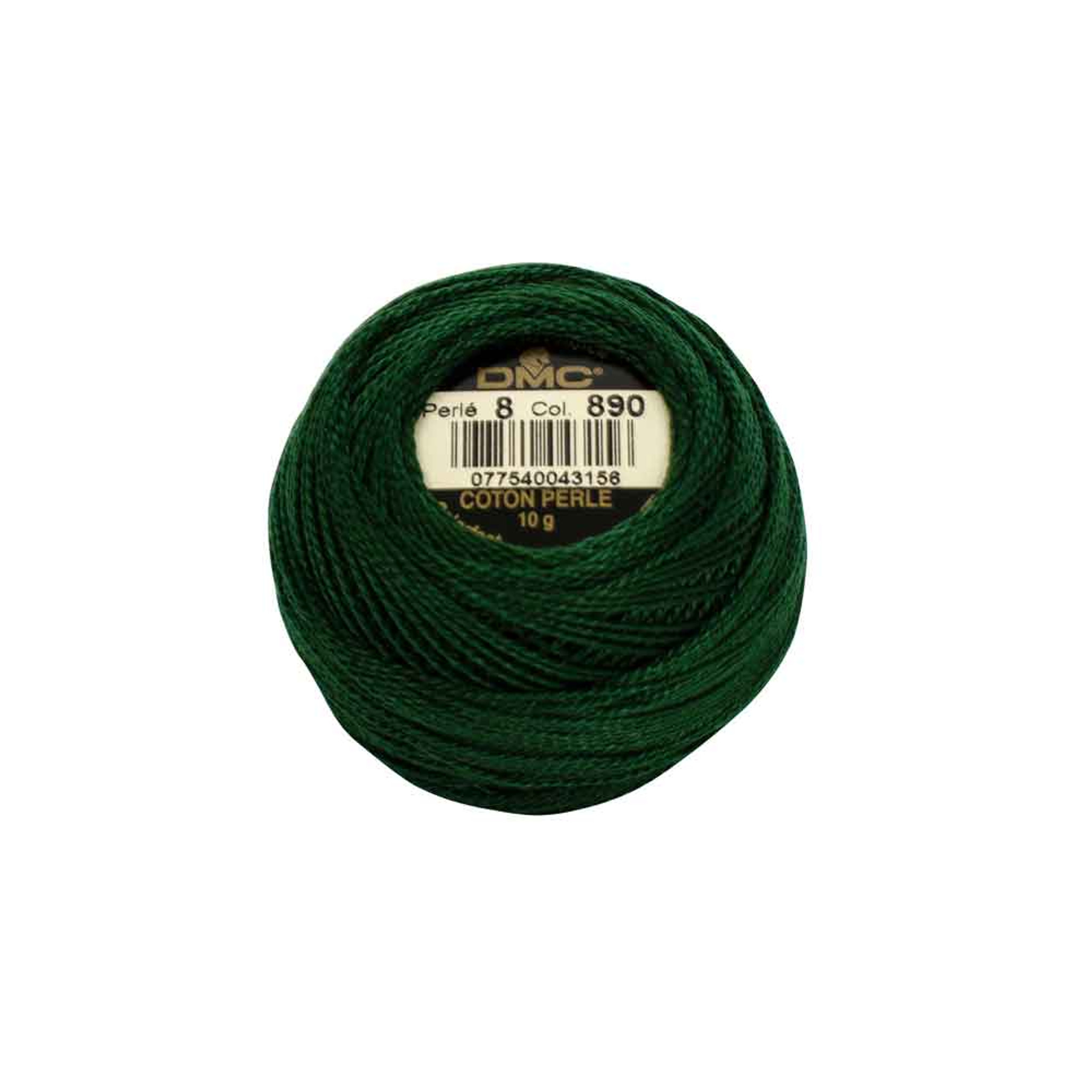 Pearl Cotton Balls - Size 8 - Moss Green - Color 580 - Meander + Make