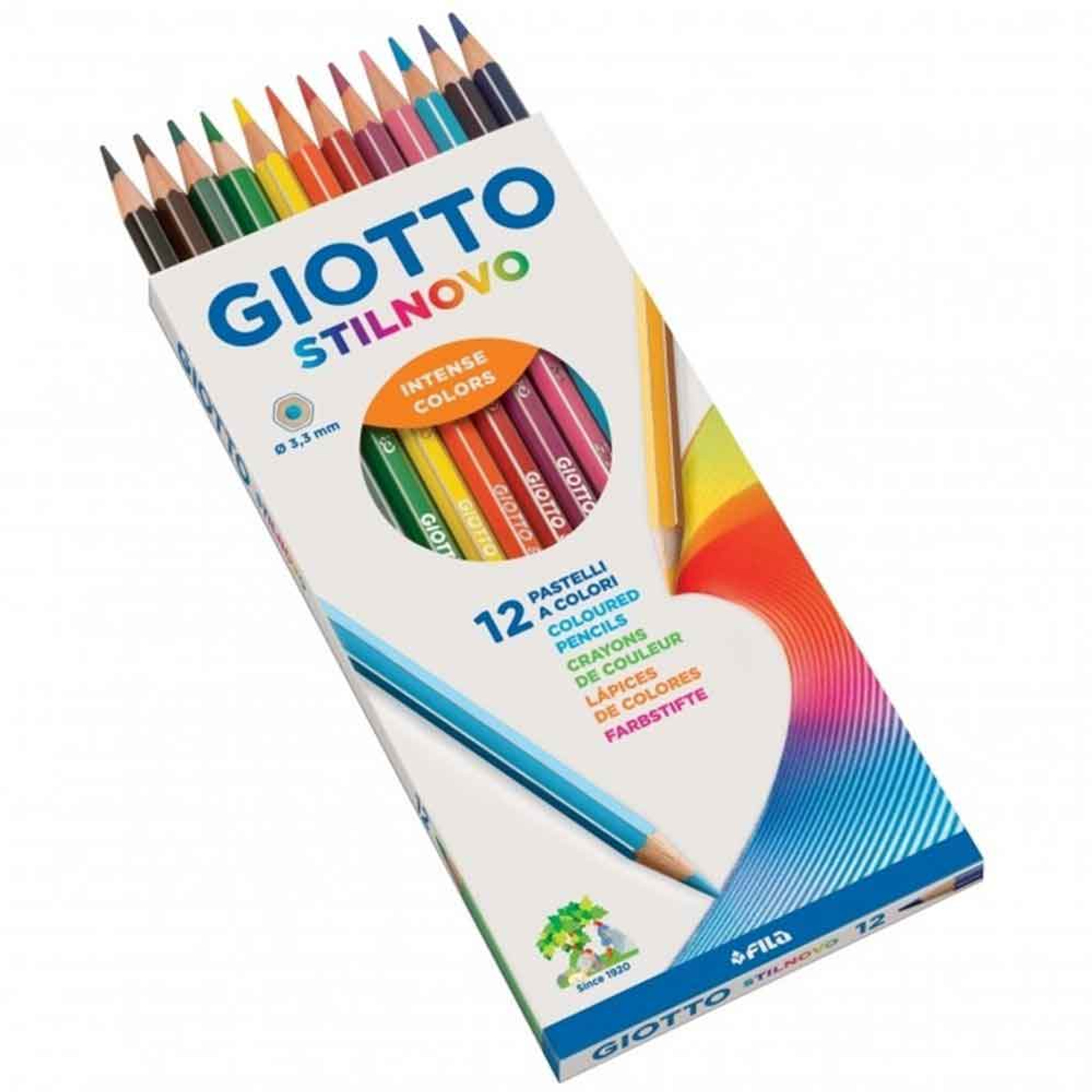 Giotto Stilnovo Acquarell Watercolour Pencils | Set of 12 assorted Pencils