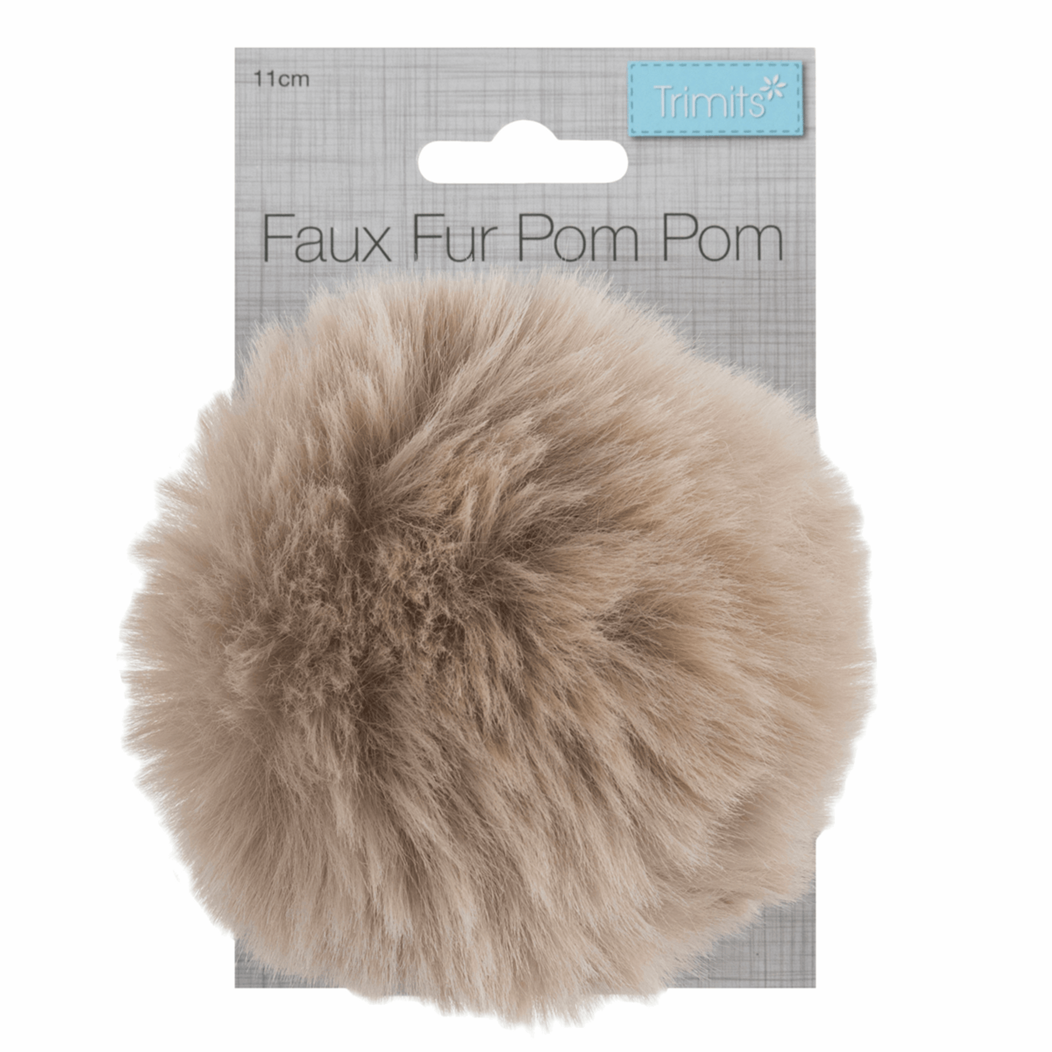 Faux Fur PomPoms, Various Shades, Trimits