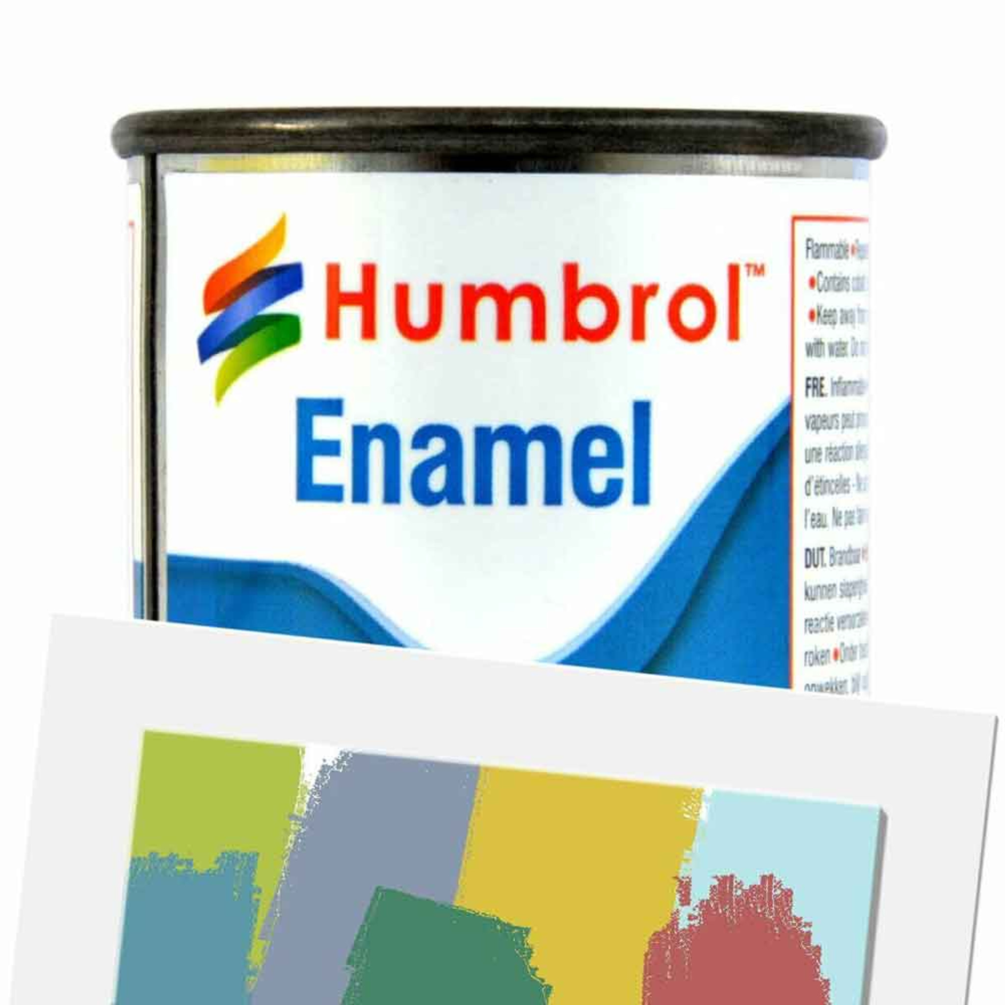  Humbrol 14ml No. 1 Tinlet Enamel Paint 130 (White Satin) :  Arts, Crafts & Sewing