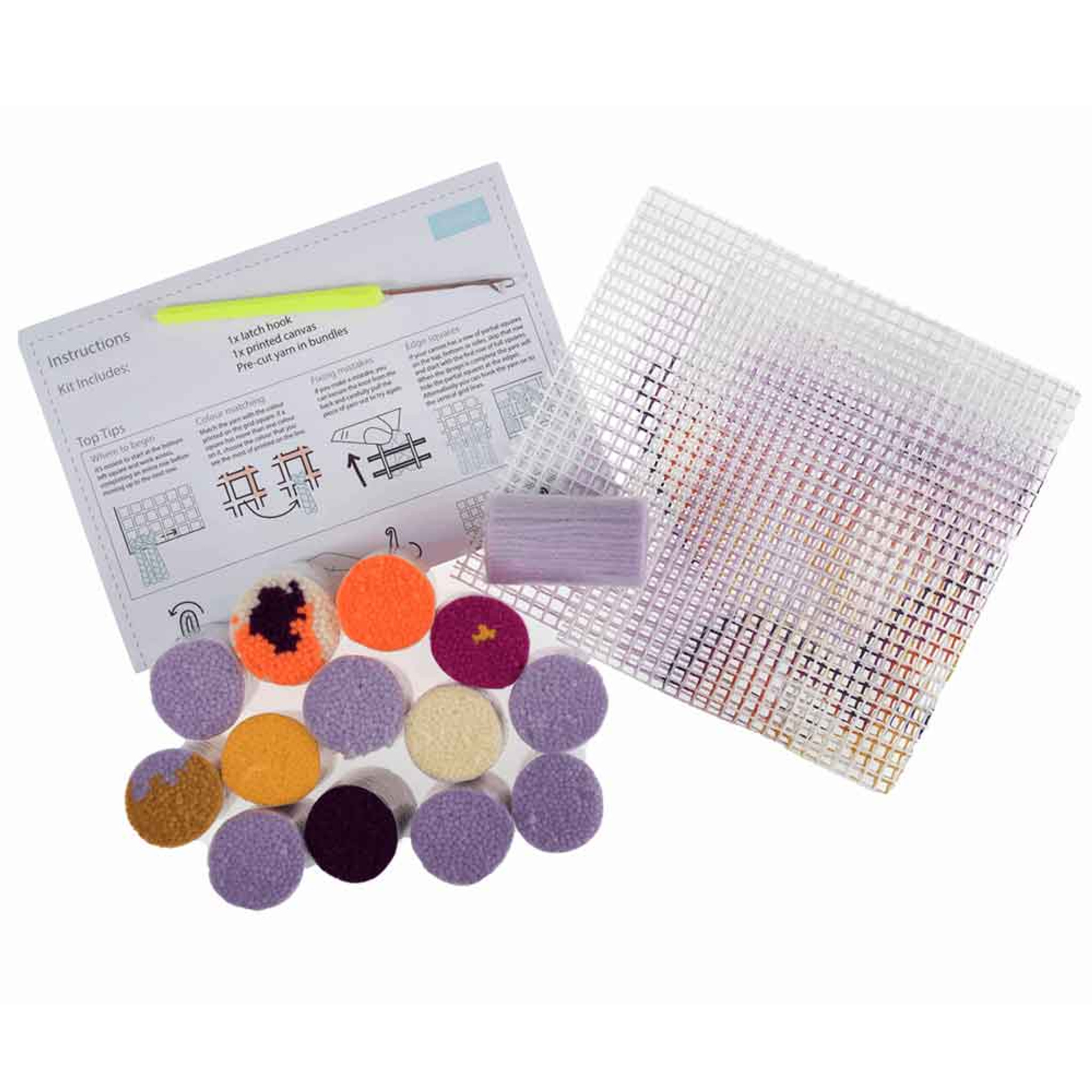 Butterfly Latch Hook Kit Trimits Outback Yarns