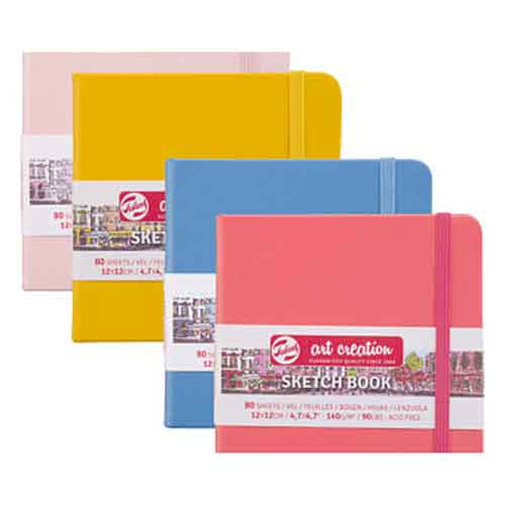 Royal Talens Art Creation Sketchbook, 80 Sheets 140gsm, A4 Portrait, Various Colours