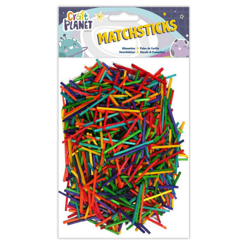 Craft Planet Coloured Craft Matchsticks