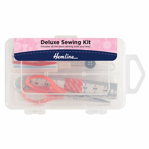 Deluxe Sewing Kit in Clip Plastic Box | Hemline