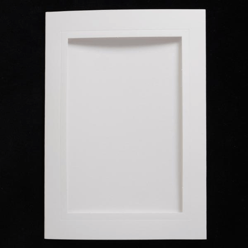 A6 Tri-Fold Rectangle Aperture Cards with Envelopes | 5pk | Habico | Various Colours