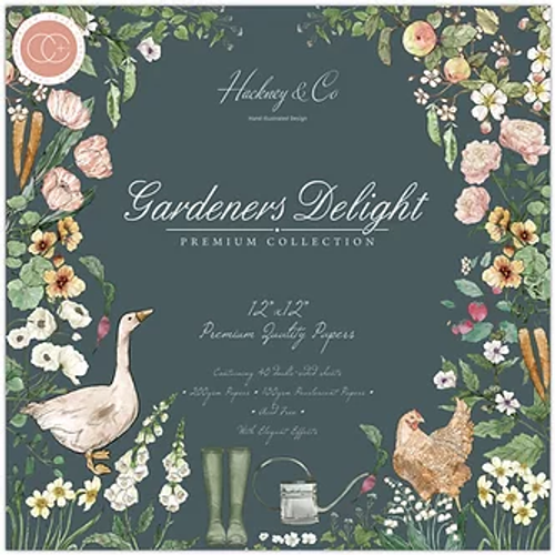 12" x 12" Premium Paper Pad | Gardeners Delight | Craft Consortium | Front Cover