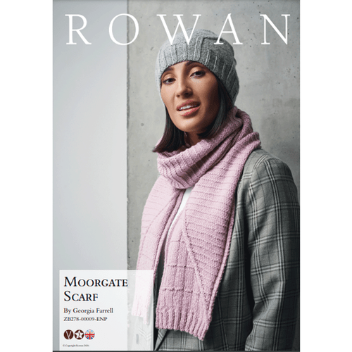 Rowan Women's Moorgate Scarf Knitting Pattern using Alpaca Soft DK | Digital Download (ZB278-00009) (rowa-patt-ZB278-00009dd) - Main Image