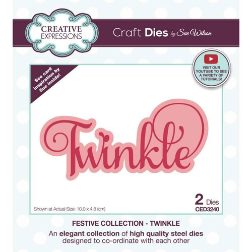 Creative Expressions | Craft Dies | Sue Wilson | Festive Collection | Twinkle